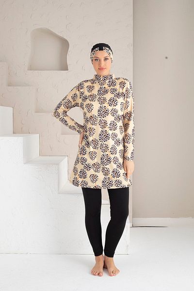 DONEX 1224 Πλήρως καλυμμένο μαγιό Lycra Hijab