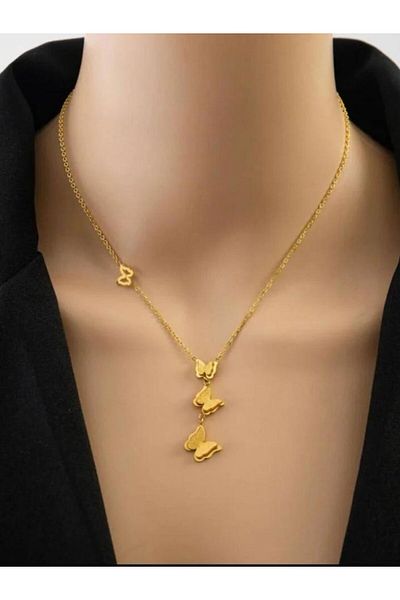 AntBls 45cm Steel Necklace