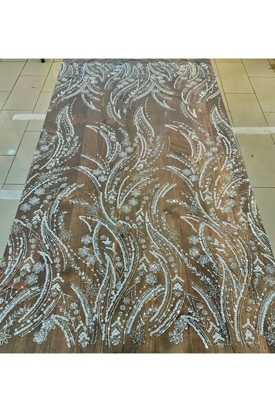 Metroteks Tekstil Metroteks Lace Fabric 90730 - Textile Embroidered Wedding Dress