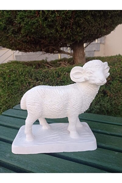 BilgeCe hoMe Koç heykeli, Koyun Keykeli, Boyasız koç heykeli, Alçı heykel