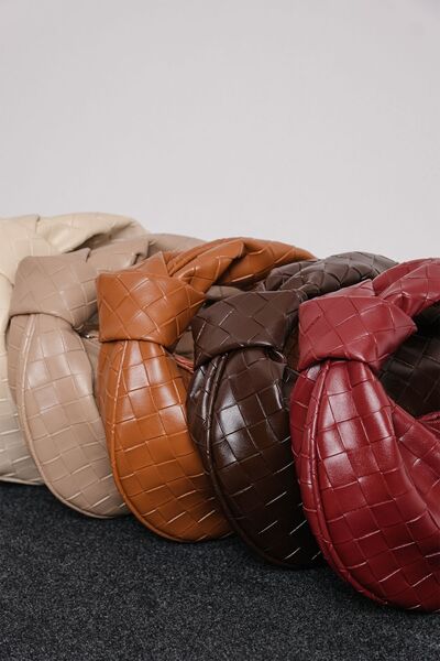 Çantacımstore Geantă de mână Mini Jordie împletită alb catifelat Bttg