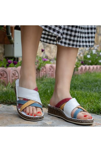 CONSUELO Orthopedic Leather Women's Slippers 11345
