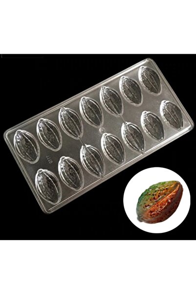 PASTRY PLANET قالب شوكولاتة من البولي كربونات لحبوب القهوة