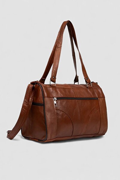 Lederax Genuine Leather Five Compartment Women's Hand and Shoulder Bag LD332