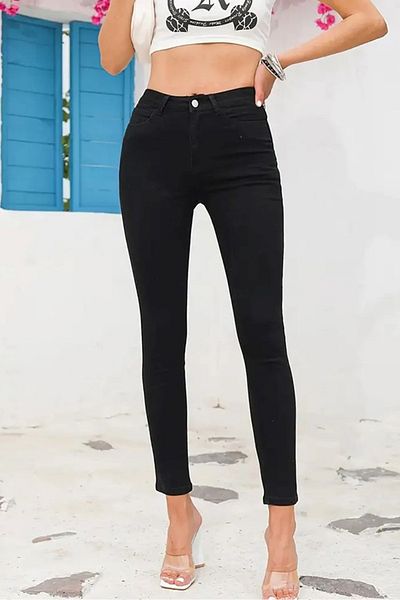 Bestenur Lycra 1098 Model Black Jeans