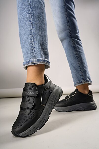 Riccon Women's Sneakers0012133 Black Platinum