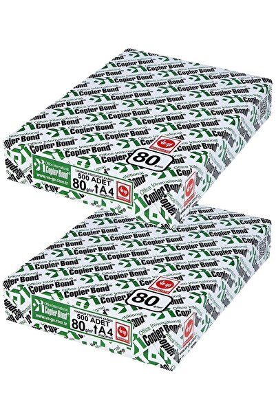 Copier bond (ve-ge) A4 80gr/m2 Fotokopi Kağıdı 1000 Adet (2pk*500)