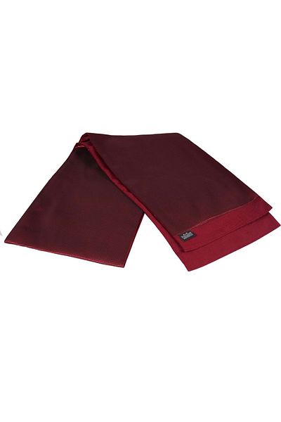 Exve Exclusive Red Black Square Diamond Patterned Elegant Jacquard Woven Double Sided Scarf Shawl