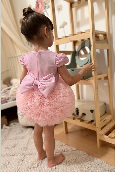 penu baby kids Pink Tutu Short Sleeve Baby Girl Dress - Princess