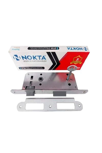 Nokta Mobaksaksesuar Sessiz 40mm Oval Oda Kilit Nikel