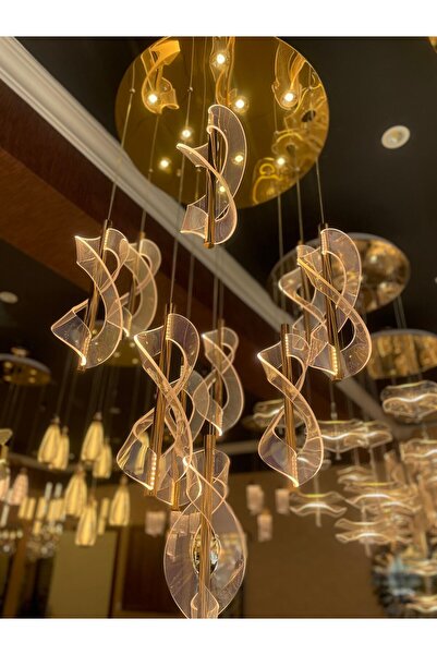 Eczekahome Led aydınlatmalı 6 lı salon avizesi