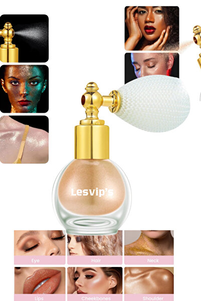 Lesvip's Işıltılı Yüz ve vücut simi pırıltılı aydınlatıcı