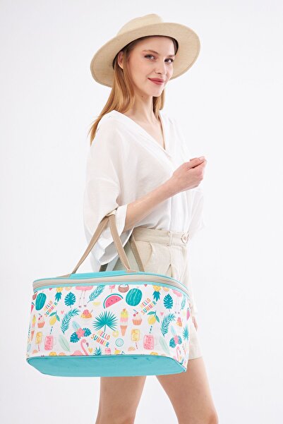 Superbag 22 Litre Mavi Piknik/kamp Çantası Sepeti. Termal Termos Çanta (SICAK...