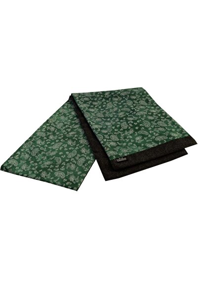 Exve Exclusive Зелено-білий шарф з принтом у вигляді переходу кольорів, двосторонній