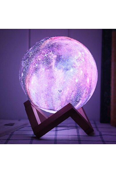 nesever store Galaxy Gece Lambası Otomatik Renk Değiştiren Ayaklı Masa Lambası