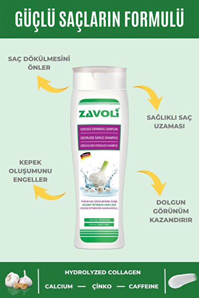 Zavoli Sarımsaklı 5 Ferment Mineral Içeren Saç Dökülmesine Karşı Şampuan 250 ml