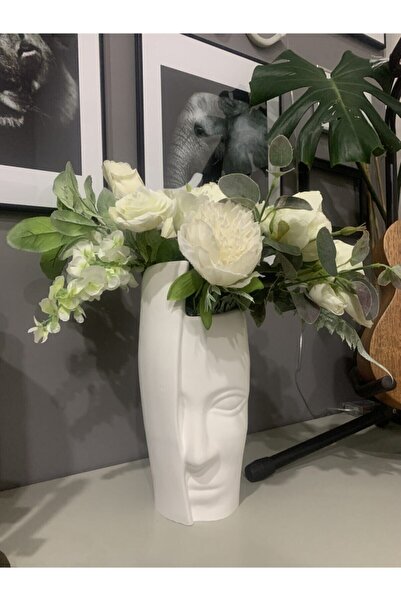 El Emeği Göz Nuru Διακοσμητικό βάζο μονόπροσωπο - μπλε κοβαλτίου