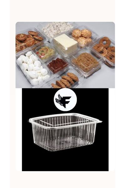 FİGANLAR sevilen ürün Plastik Sızdırmaz Kap 1500 Gr Cc Kullan At Tek Kullanım...