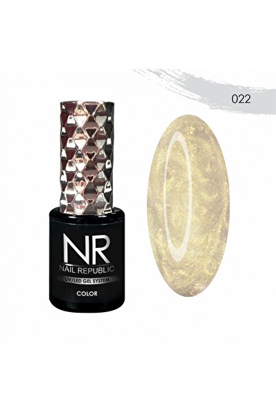 Nail Republic Kalıcı Oje Altın Pearl Print 022 Tırnak Ojesi – 10ml Efektli Pr...