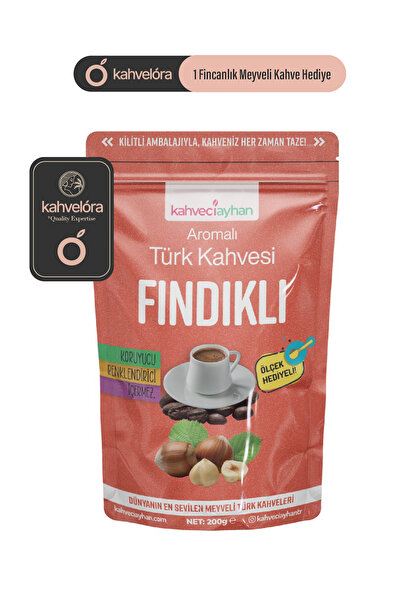 kahveciayhan 200g Fındıklı Aromalı Türk Kahvesi - Sütlü