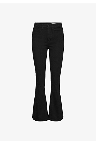 mooishan Ισπανικό μαύρο ψηλόμεσο τζιν από λύκρα - Ισπανικό παντελόνι με ψηλή ...