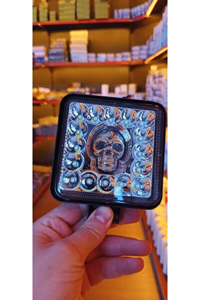 YENİLZD RGB RENKLİ Kuru Kafa Çakarlı Çalışma Lambası 12v - 24v