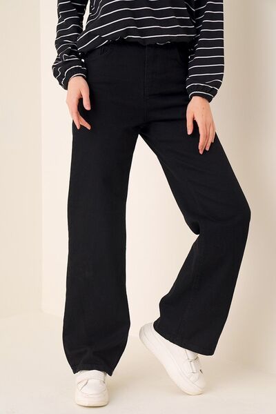 mooishan Γυναικεία Μαύρα Τζιν Φαρδιά μπατζάκια , Μαύρα Φαρδιά Γυναικεία Παντε...