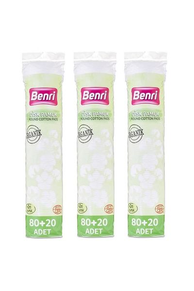 Benri Organic Makeup Remover Cotton 80+20pcs