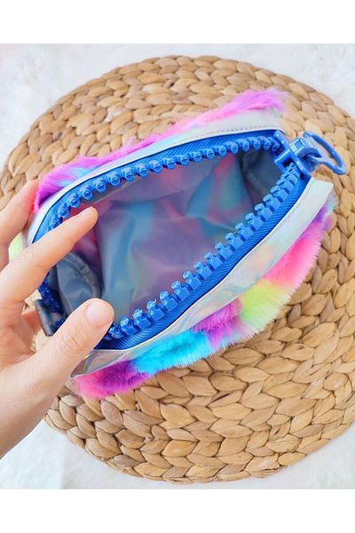 Pembe Çarşı Giant Colorful Feather Pencil Case