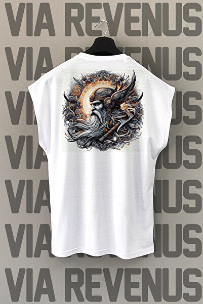 Vordevia Bela Odin Back Štampano sportska majica - bez rukava