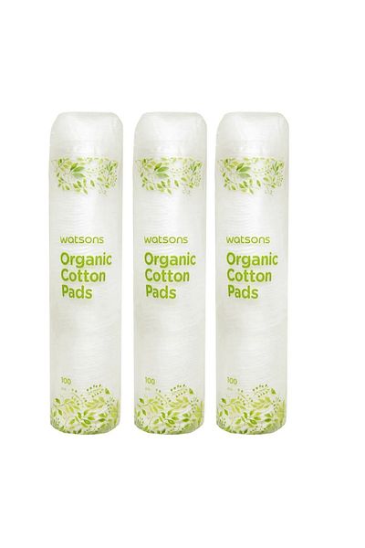 Watsons Organic Round Makeup Cotton 100 Pieces
