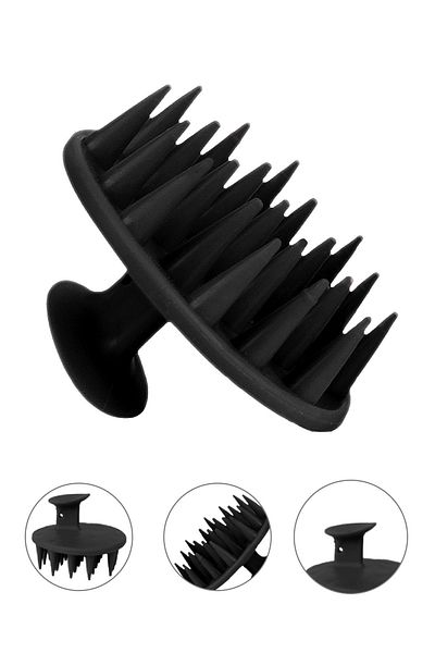ATA HOME Soft Silicone Tip Scalp Massage Comb Tool Hair Washing Comb Brush