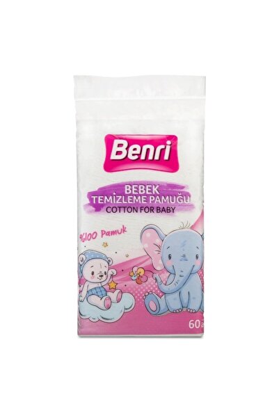 Benri Bebek Temizleme Pamuğu 60 Adet 5'li Paket