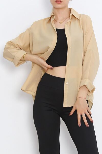 Moka Shopin MokaShopin قميص كاجوال بيج فاتح - 293.1247.