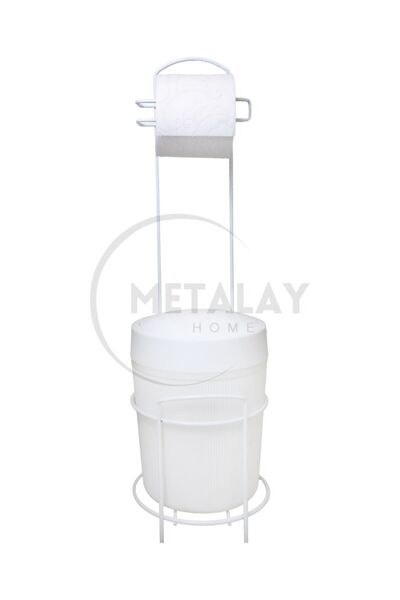 METALAY БІЛИЙ Круглий кошик для туалетного паперу