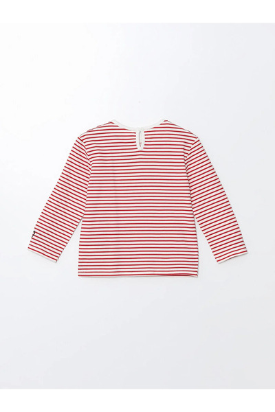 LC Waikiki LCW Baby - Striped Crew Neck T-Shirt for Baby Girl