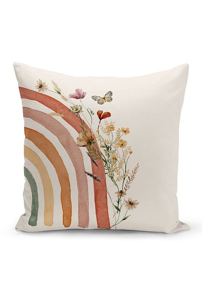 Bertille Home Vintage Series Double Sided Digital Printed Throw Pillow Case (Vintage Cushion Cover)