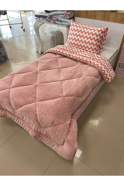 Violacasa Single Double Sided Welsoft Quilt Powder Zigzag