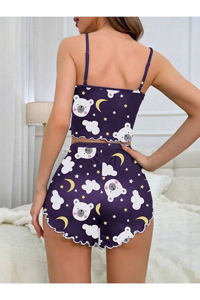 AURA Set pantaloni scurți cu bretele PolarBear7