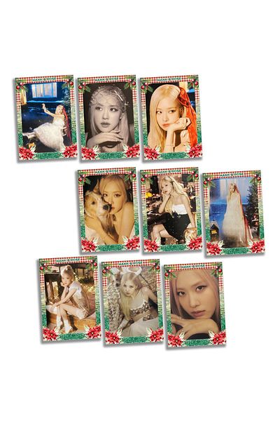 Güneş Kırtasiye Blackpink Rose Photocard Σετ 9 τεμαχίων Κάρτα ευχετήριες: Από το HANK & ROSÉ σε εσάς 2024
