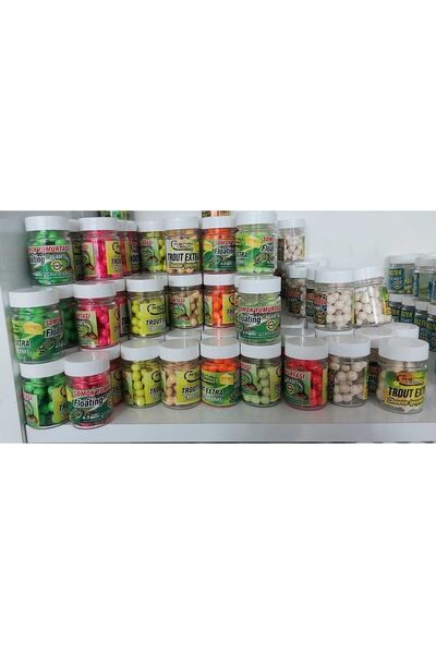 RENAT CARP Trout Extra Somon Yumurtası Yüzen Alabalık Yemi Peynir Kokulu Simli 40 Adet