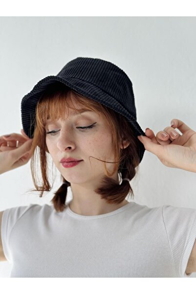 Retrobird Catifea Țesătură găleată Pescar Model Iarnă Dimensiune Standard Păl...