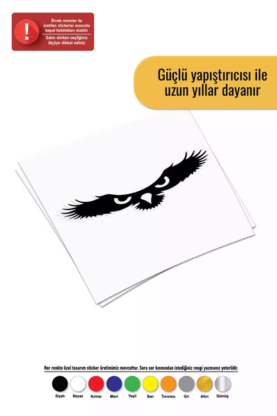 Generic Brand Eagle's Eyes Sticker Auto Motor Laptop Wall Foil Sticker 90X36 cm