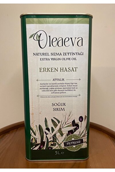 oleaeva Erken Hasat Naturel Sızma Zeytinyağı5 Lt Teneke