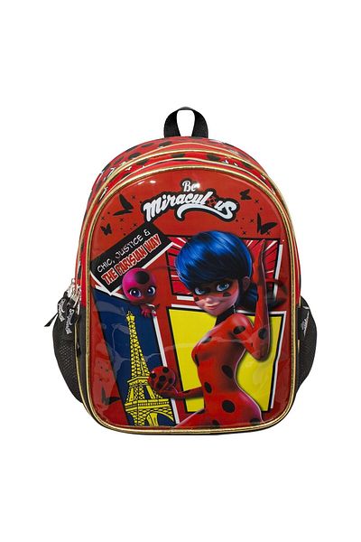 ÜMİT ÇANTA Rucsac pentru școală primară pentru fetiță Buburuza Miraculous 2126