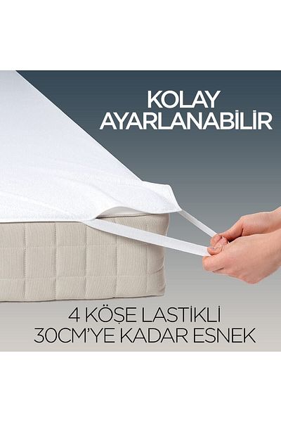 BabyMeva Microfiber Water Liquid Proof Mattresses| Mattress Protector| 4 Seasonal| 4 Corner Rubber|
