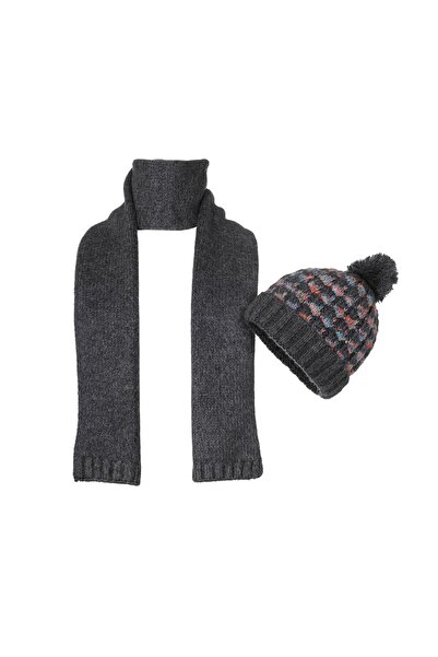 Fonem Unisex Gone Ikili Set Bere Atkı Fo 3604 Antrasit