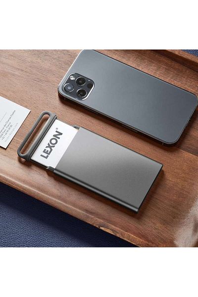 Lexon Metallic Gray Nomaday Business Card Holder - Ld144x
