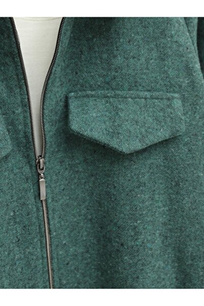 Modamorfo Zippered Jacket with Pocket Detail