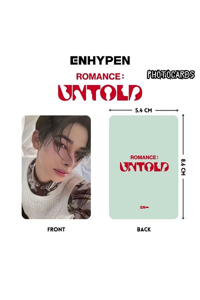 Kpop Dünyasi ENHYPEN Niki - ''ROMANCE: Untold'' Photocard Set